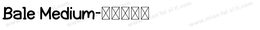 Bale Medium字体转换